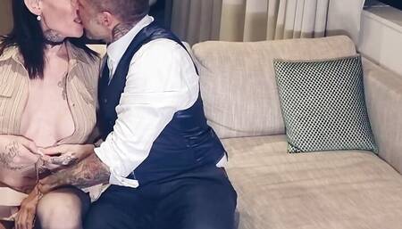 Slutty Assistant with big cock fucked by boss