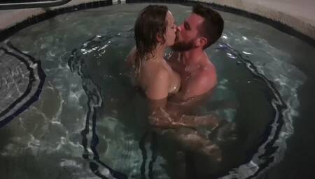 Public Hot Tub Sex, Caught and Car Orgasm