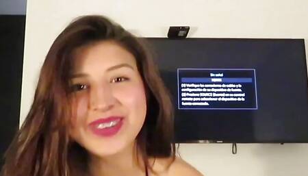 18 Year old Colombiana take Creampie from Black Gringo in Medellin