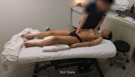 Special massage for Sarah, a young Indian student who never had a body massage before!