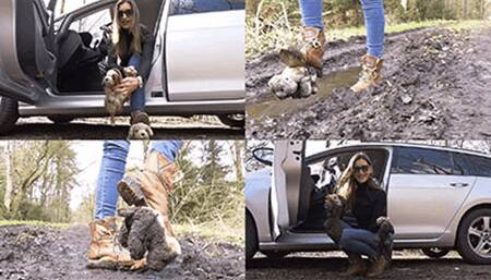 Your beloved plushies crushed under my boots and tires