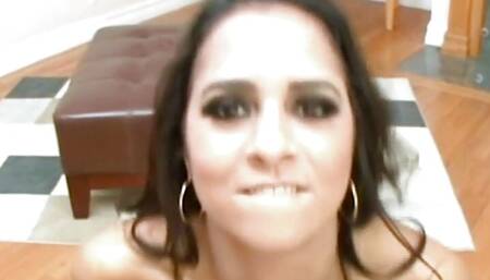 POV Gonzo amateur babe in sexy lingerie sucks and rides cock
