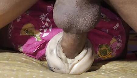 Indian Desi boy fucking pussy toy hard and loads with lots of juicy creamy cumshots
