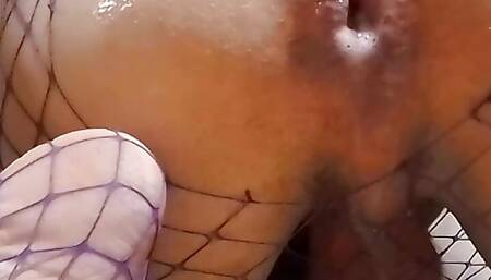 Fucking my little asshole with my brown dildo -NeetraSurik