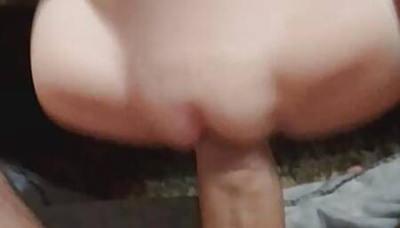 Huge Dick stretches tight pussy