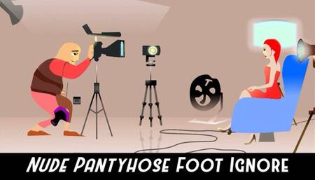 Pantyhose Foot Ignore on the Couch 5