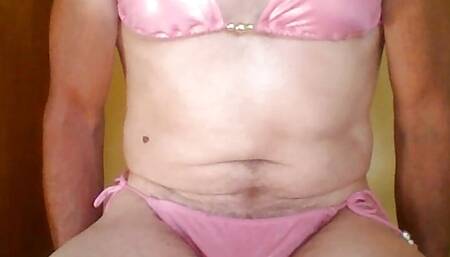 my favorite shiny pink bikini