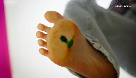 Feet Crushed By The Popular School Girl