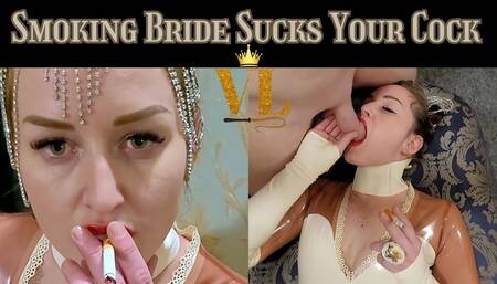 VIVIENNE L'AMOUR - SMOKING BRIDE SUCKS YOUR COCK (720P)