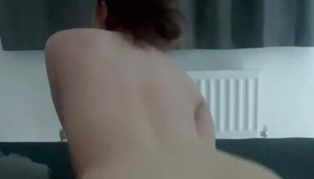 Young Millie Dildo Riding & Squirting