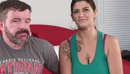 Desperate Amateurs Caralynn and Alisha getting thir pussies stretched by big hard cock