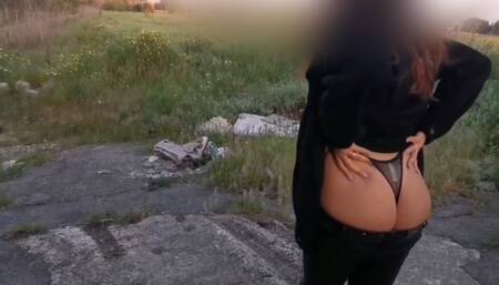 She CHEATS on her boyfriend and gets FUCKED in the countryside so as not to be discovered