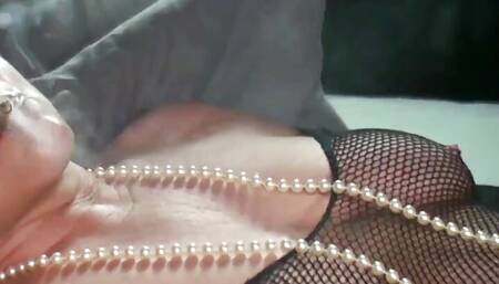 Chain Smoking Granny Masturbates and Poses