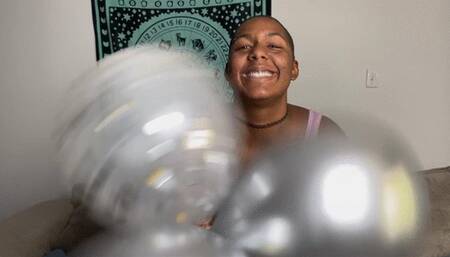 Looner Balloon Inflation and Sit to Pop Fun