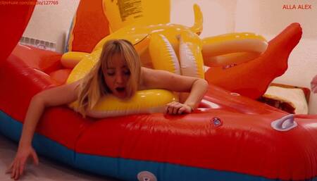 A daring attack by a vulgar inflatable octopus on Alla