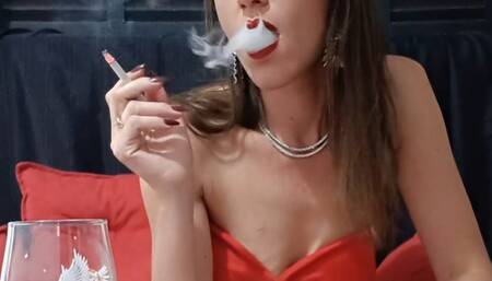 All White Cigarette Lounge Smoking