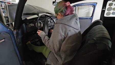 Punishing the car with my right foot