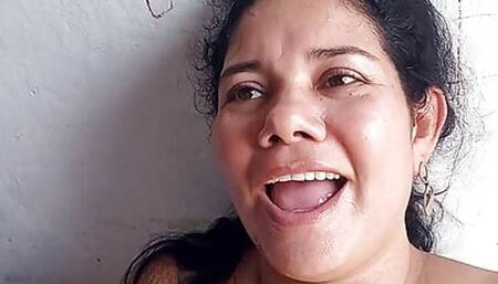 My wife sucking in the kitchen