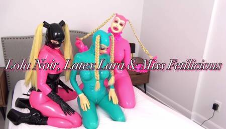 Rubber doll threesome