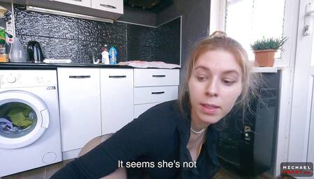 Neighbor's Mistress Saves From Angry Wife on Wanker's Dick