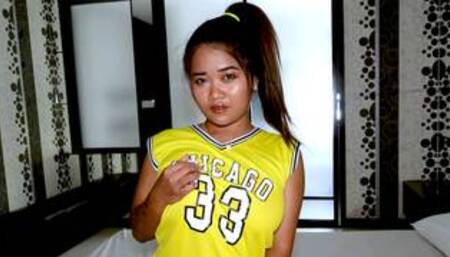 Cute Thai BBW slut fucked hard from behind after sucking a big dick