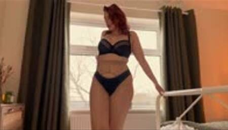 Lets Try On - Miss O Open Crotch Back Seamed 20D Tights in Nude