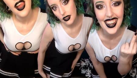 Goth Cheerleader's Plaything - Sissification Sock Fetish CEI Blackmail Femdom POV Fantasy by Miss Faith Rae with Cum Eating Instructions and Humiliation - HD 1080p MP4