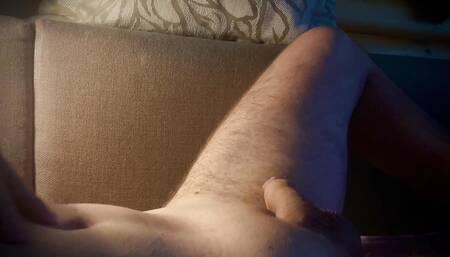 White Uncut Cock in Great Shape in the Morning!