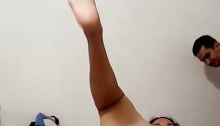 Beautiful girlfriend fucking and sucking