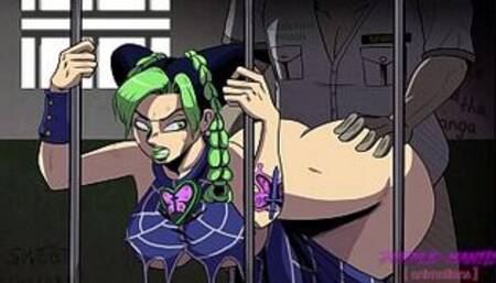 Jolyne Cujoh Gets her Thicc Ass Interrogated - Jojos Bizarre Adventure Commission