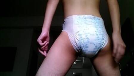 messing baby diaper