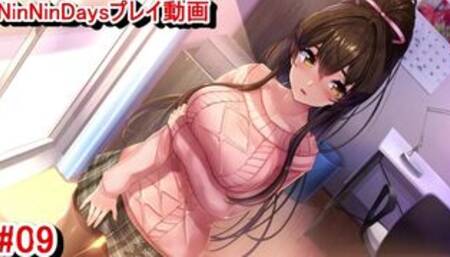 【R19版女忍者エロゲーNinNinDays動画9】すみれちゃんの巨乳ミニスカストッキングセーター姿が最高すぎる！(爆乳くノ一 ニンニンデイズ実況プレイ ninja Hentai game)