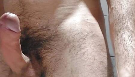 My huge cumshot day 4 (in best friend's bathroom)
