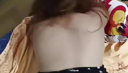 Stepson fucked his Stepmom before going to sleep - Asian Big booty