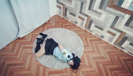 Female Police Officer Tries to Escape