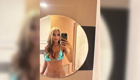 Solo masturbation with dildo play