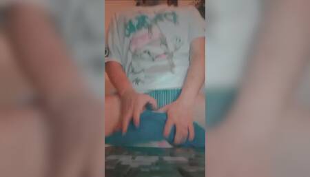 Pillow Humping Ftm Femboy Panties and Thigh Highs. Grinding, Masturbating, Riding Daddy's Pillow When I Miss Him. Panties