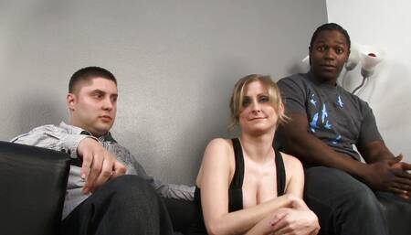 Interracial sex with Lya Pink a MILF with blonde hair gets