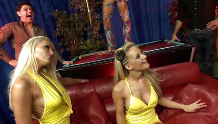 Group sex with Lou Lou and Caprice Jane are horny and love