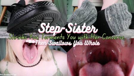 Step-Sister Shrinks You, Torments You with Her Converse, Then Swallows You Whole - HD - The Goddess Clue, Shrinking Fetish, Giantess Fetish, Shoe Fetish, Sweaty Socks and Vore