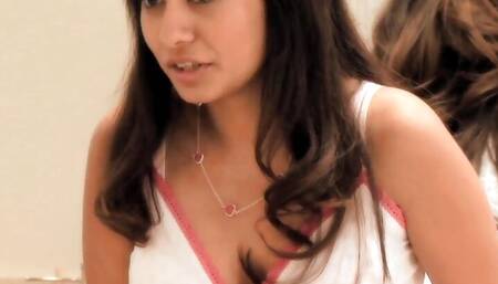 Celeste Star and Ruby Reyes are hot lesbians with brunette