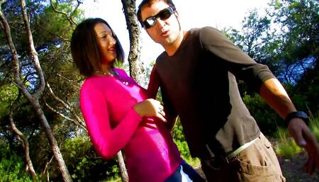 Young Nathalie Sainlouis a horny brunette gets fucked in the