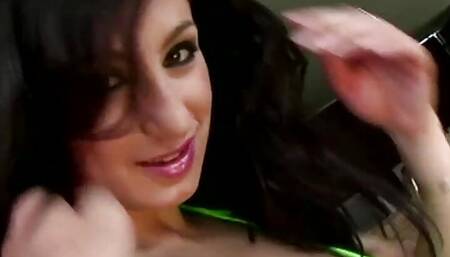 Romanian Nora Davis with a long cock in her ass a big one in