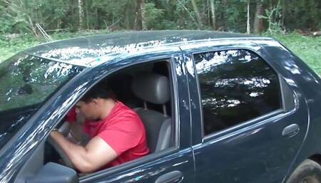 Wild outdoor fuck with sexy latino hunk