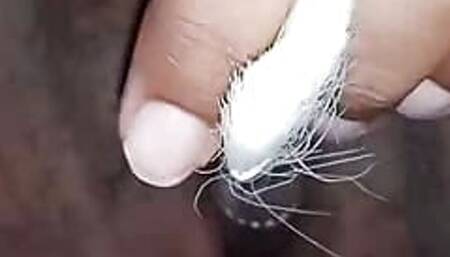 bbw pussy insertion makeup brush on video call