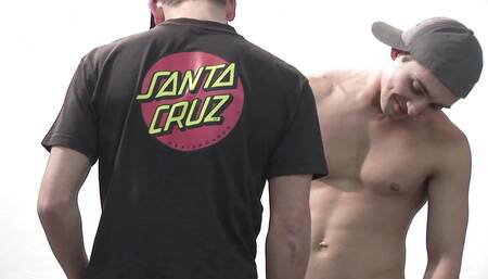 Sexy muscle guys anally fuck in the spotlight