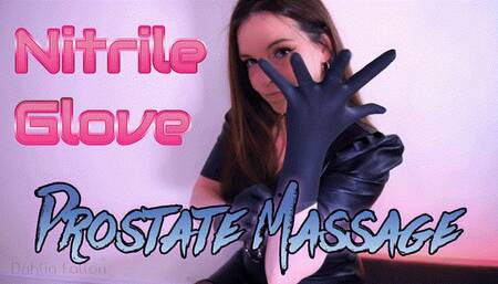 Nitrile Gloves Handjob and Prostate Massage