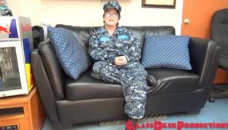 Navy girl comes for some cock before discharged