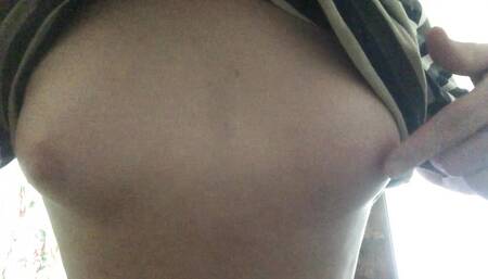 Showing my boobs