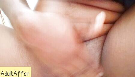 Hamizy run into the washroom to scrub her clit to orgasm during the workers lunch with the CEO